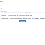 Whatsapp Notifications for whmcs - settings