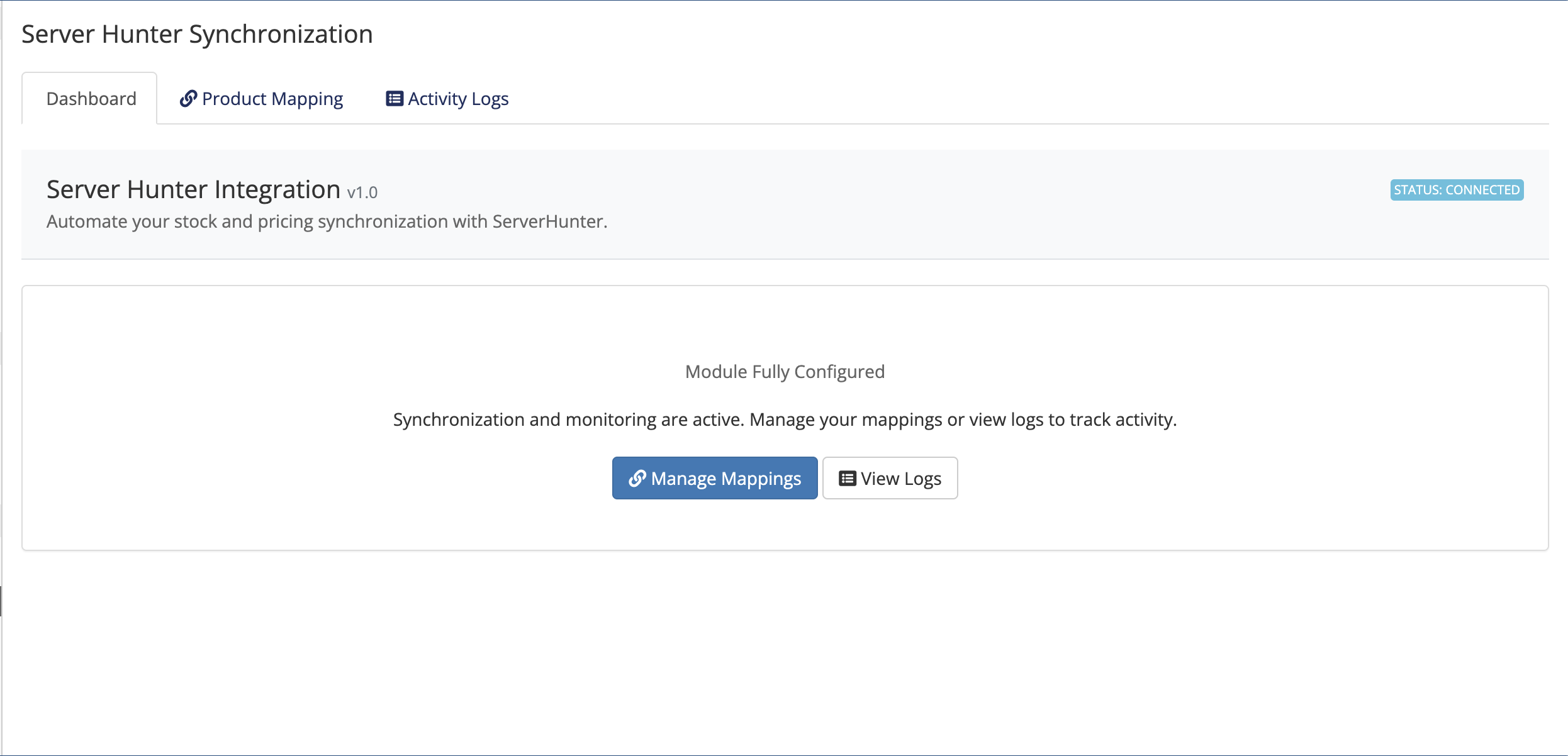 ServerHunter Sync Module for WHMCS - Image 5