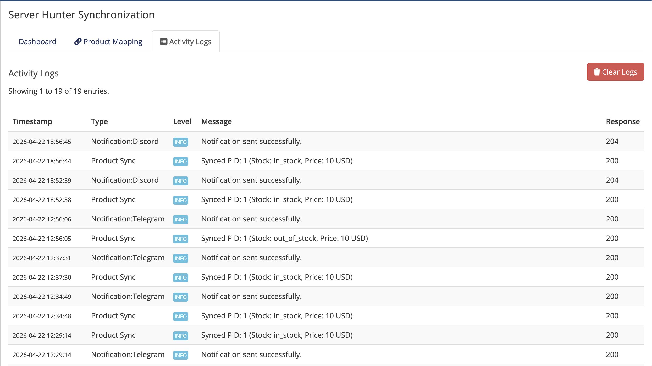ServerHunter Sync Module for WHMCS - Image 2