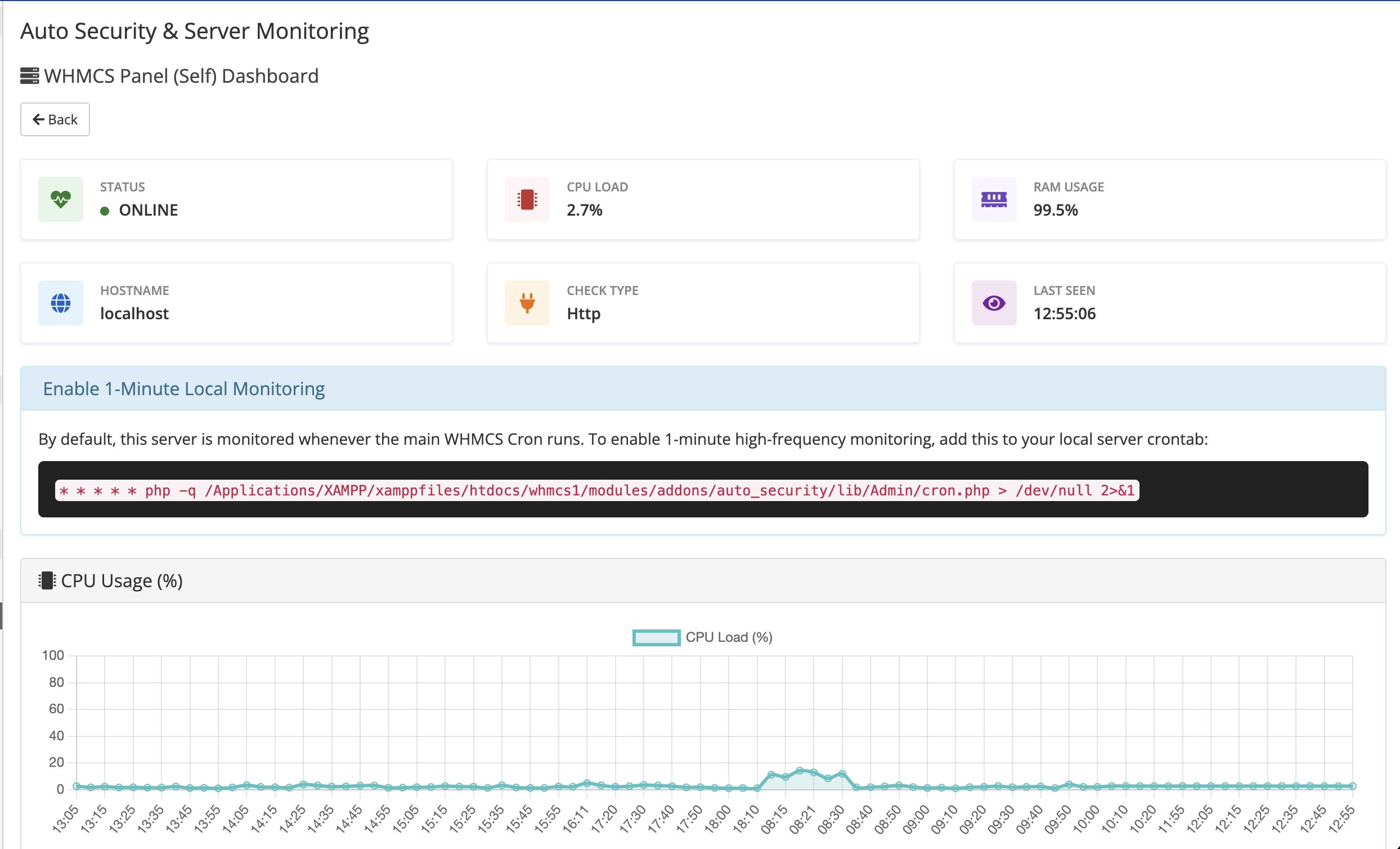 Auto Security & Server Monitoring Module for WHMCS - Image 2